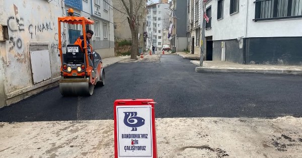 Bandırma’da belediyesinden yoğun mesai